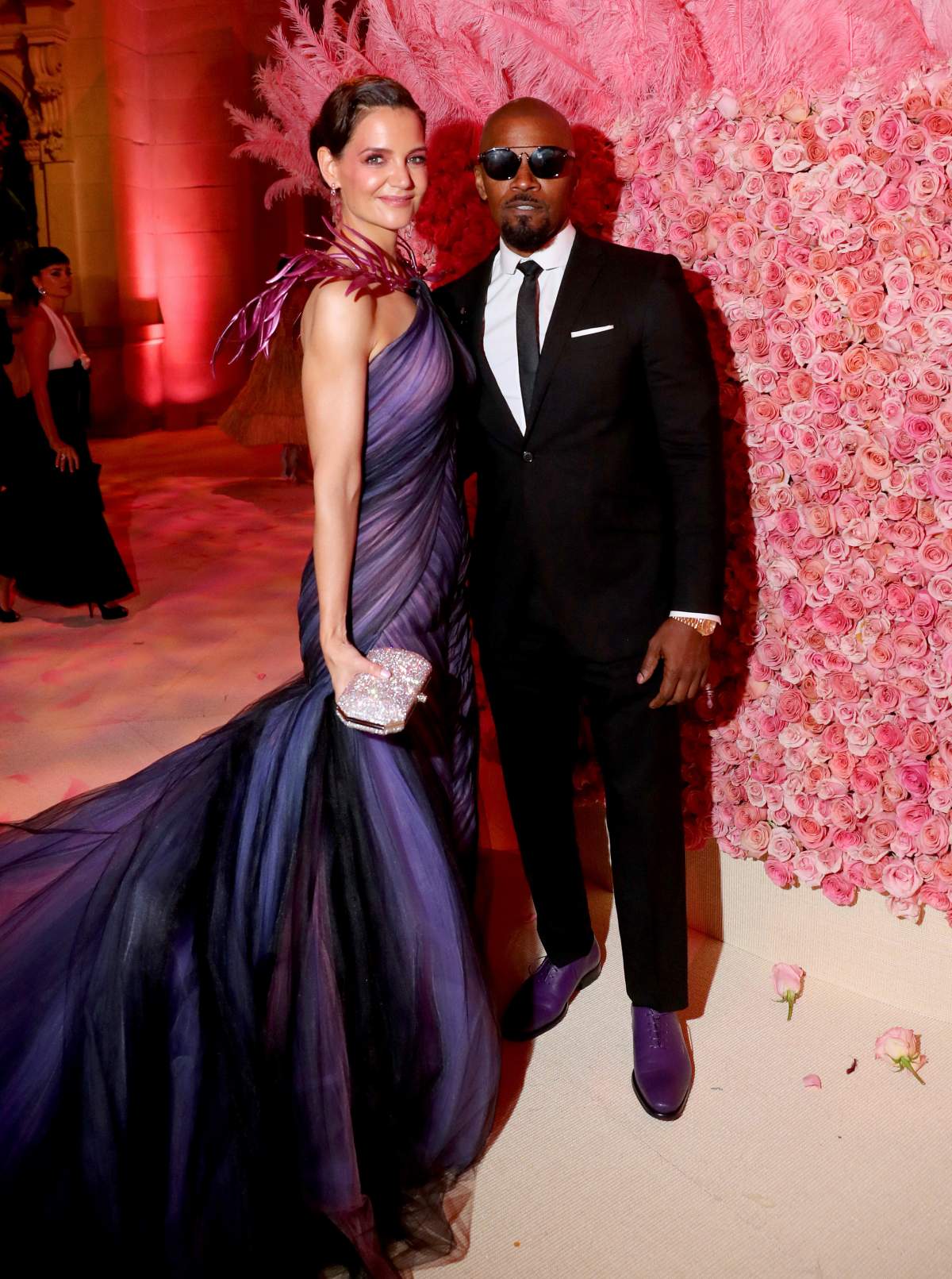 Katie Holmes and Jamie Foxx attend the 2019 Met Gala ‘Celebrating Camp: Notes on Fashion’ at the Metropolitan Museum of Art on May 6, 2019 in New York City. (Photo by Kevin Tachman/MG19/Getty Images for The Met Museum/Vogue)