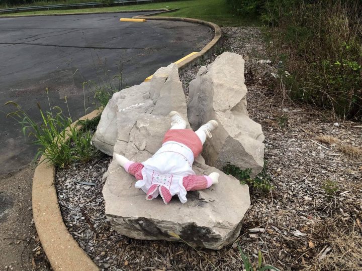A headless doll is shown in Festus, Mo., in this photo uploaded Aug. 12, 2019.