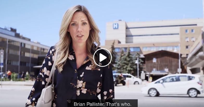 A screenshot from the Manitoba NDP's new ad campaign.
