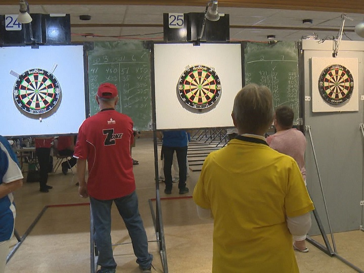 Darts are among the 33 sports at this week’s 55-plus B.C. Games in Kelowna.