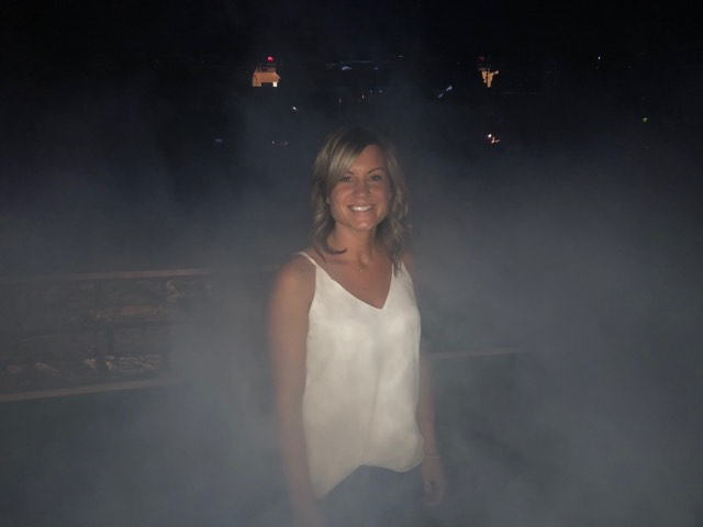 Amanda Grace Leslie on the night of the proposal.