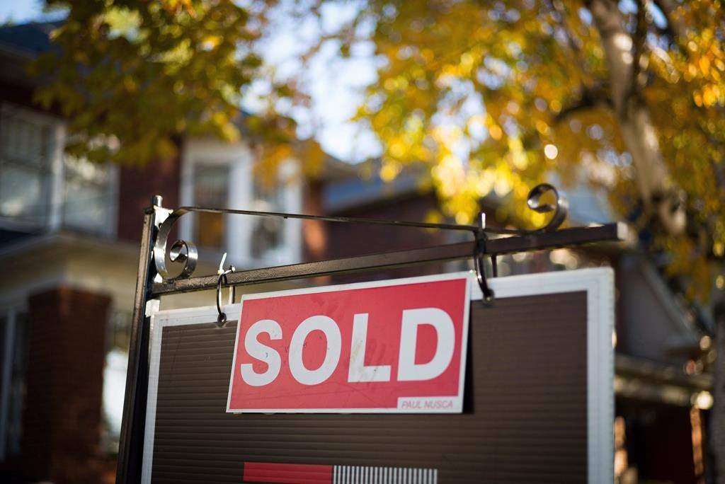 File: A real estate sold sign.