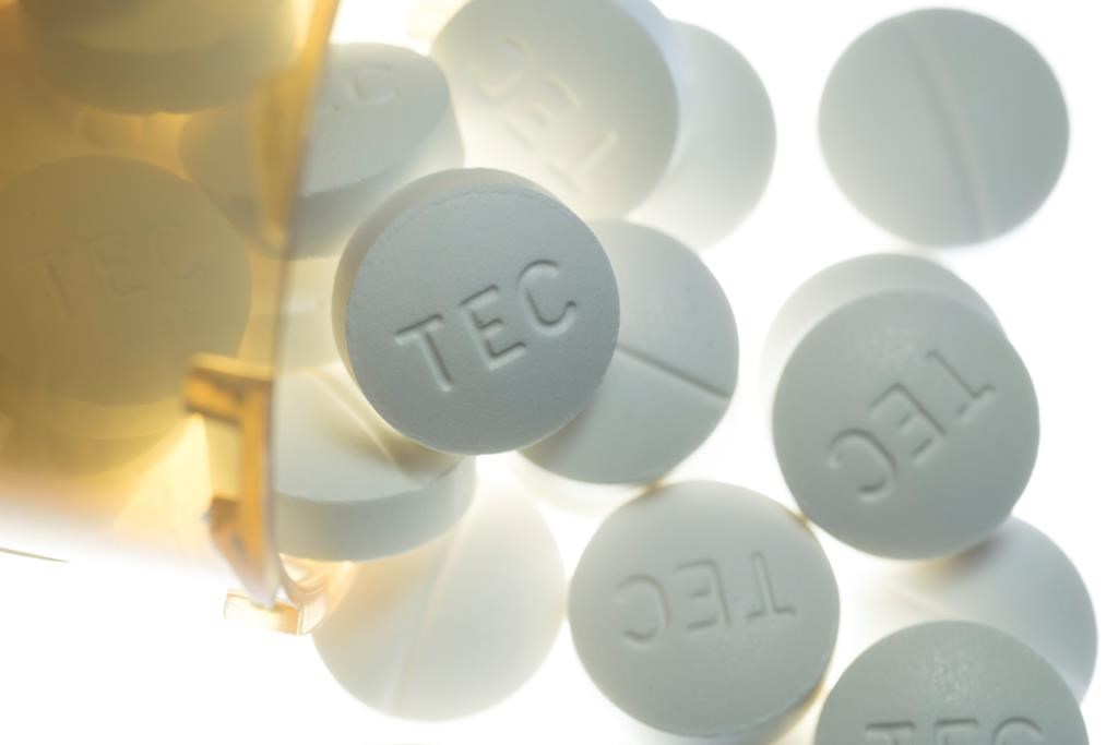 Prescription pills containing oxycodone and acetaminophen are shown in Toronto, Dec. 23, 2017. Newly released documents show Health Canada is looking to use an emerging financing model to use private sector dollars to fight opioid addiction because "conventional efforts are not enough" to address the national health crisis. THE CANADIAN PRESS/Graeme Roy.