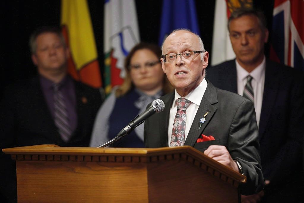 Newfoundland and Labrador Health Minister John Haggie will provide an update on the province's COVID-19 response on March 17, 2020. THE CANADIAN PRESS/John Woods.