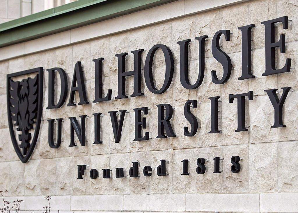 A Dalhousie University sign is seen in Halifax on January 6, 2015. A report out of Dalhousie University contextualizes anti-black racism at the school by detailing its founders' racist views and Nova Scotia's various connections to anti-black racism and slavery.THE CANADIAN PRESS/Andrew Vaughan.