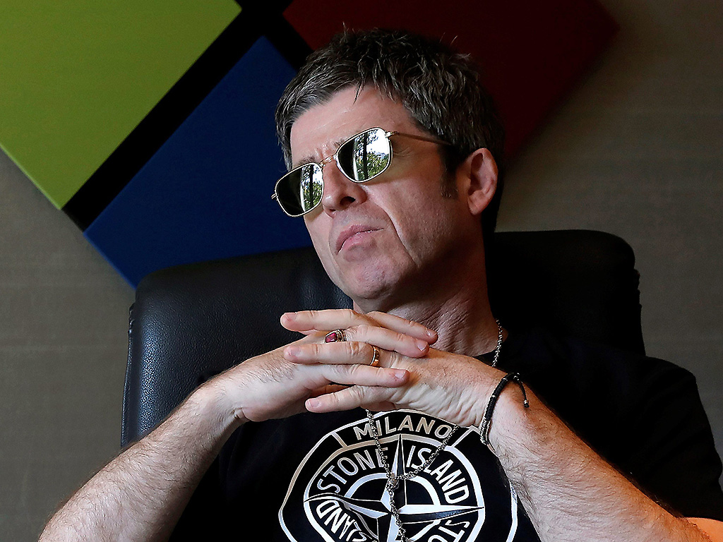 Singer/songwriter Noel Gallagher looks on during an interview with Spanish international news Agency Efe in Madrid, Spain, on Aug. 9, 2019.