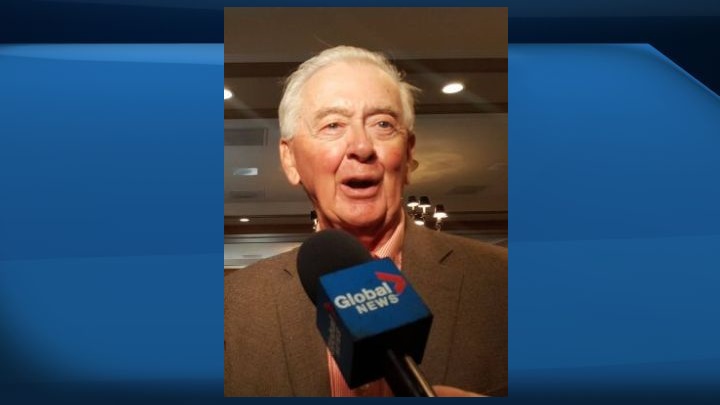 Preston Manning speaks at Canadian Club of Calgary on Sept. 25, 2019.