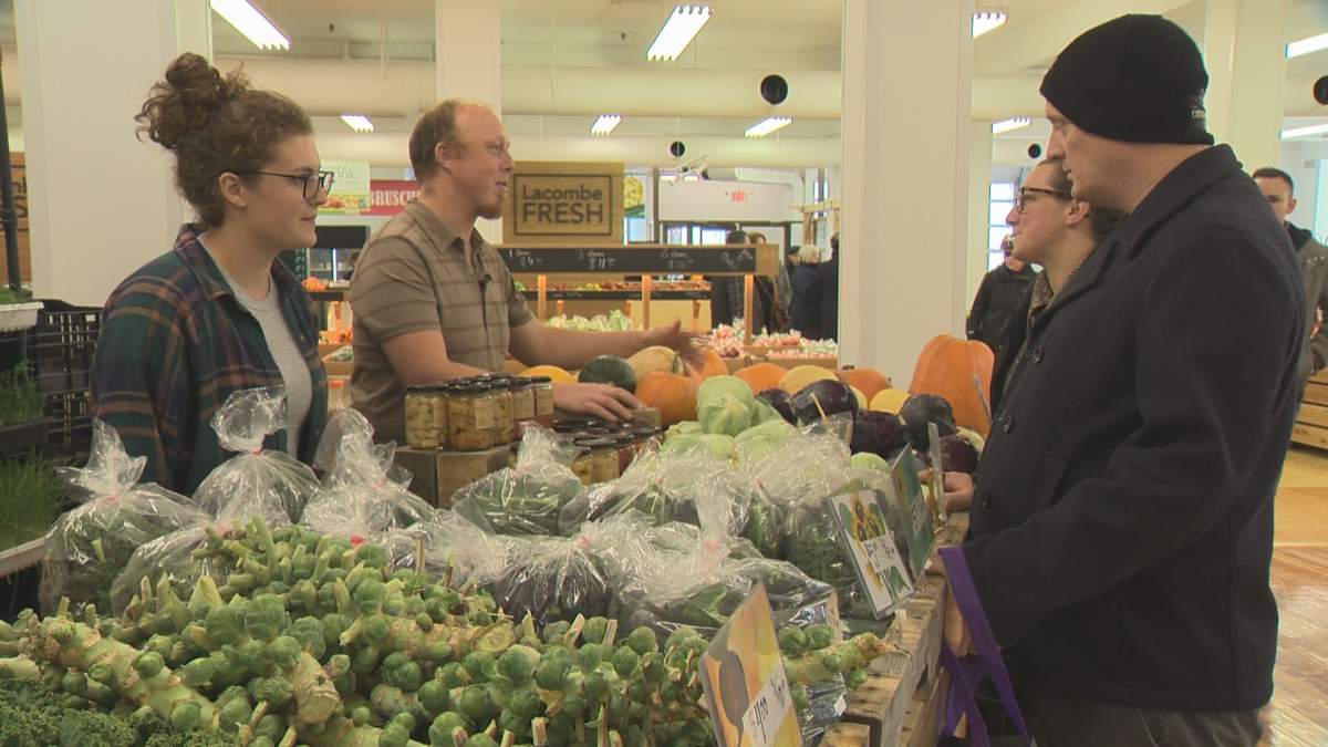 About 60 vendors were on hand for the Edmonton Downtown Farmers Market as it opened for the first time at the historic GWG Building.