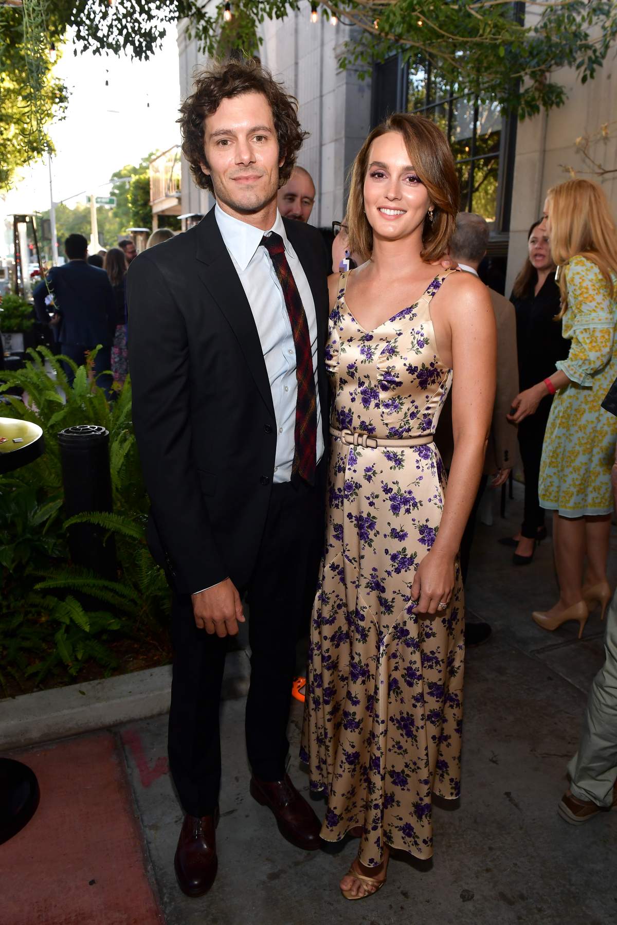 (L-R) Adam Brody and Leighton Meester attend the L.A. screening of Fox Searchlight’s ‘Ready Or Not’ at ArcLight Culver City on Aug. 19, 2019 in Culver City, Calif. (Photo by Matt Winkelmeyer/Getty Images)