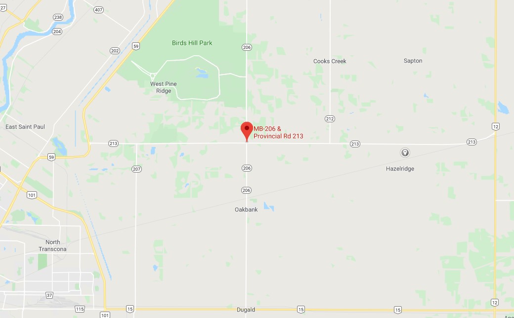 The crash happened at the corner of PR 206 and PR 213.
