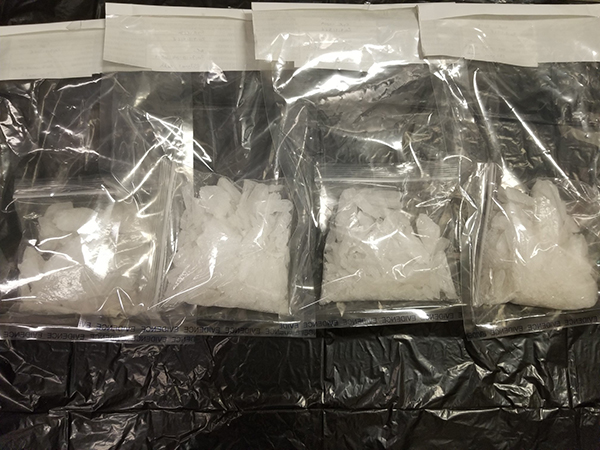 A man and woman from the RM of West St. Paul have been arrested after police found nearly a kilogram of meth during a traffic stop Friday.