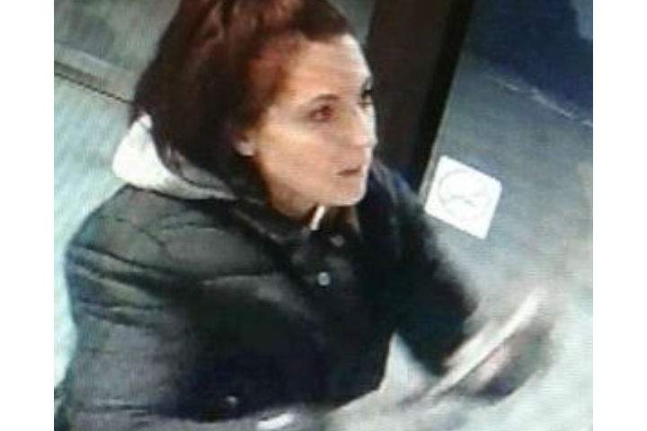 Security footage shows that at about 2:25 a.m. Friday, an unknown woman entered the lobby and used a pair of bolt-cutters to gain access to the lock box, police say.