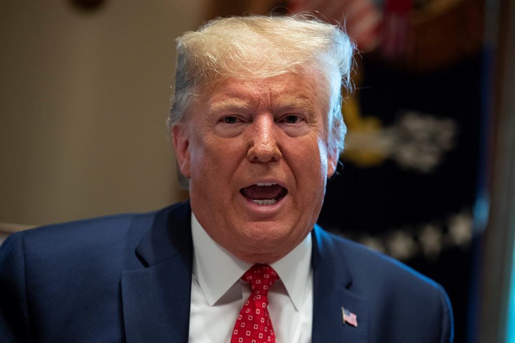 President Donald Trump speaks during a cabinet meeting at the White House, Tuesday, Nov. 19, 2019, in Washington. (AP Photo/ Evan Vucci)
