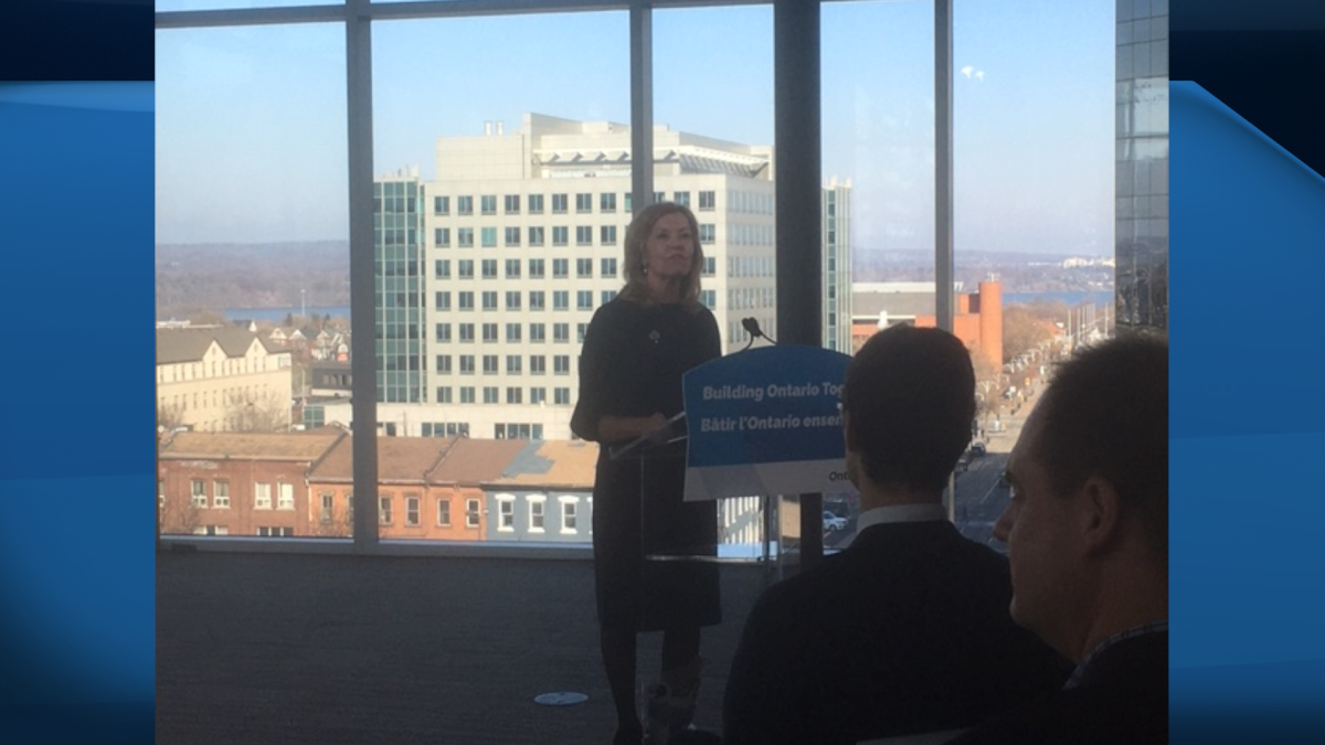 Ontario Health Minister Christine Elliot announces the new Hamilton health care team at McMaster University on Nov. 26, 2019.