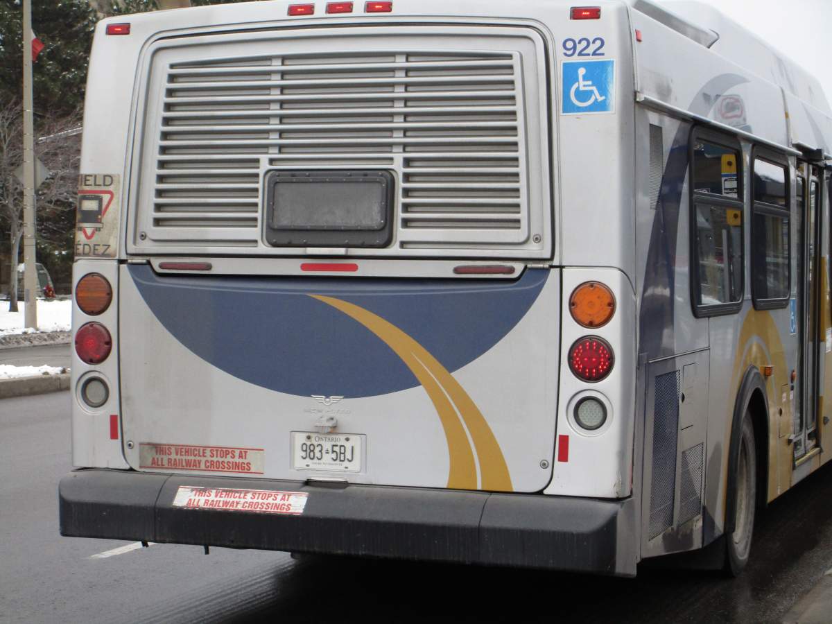 A HSR bus in Westdale.