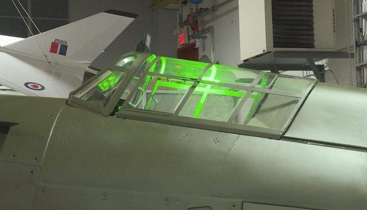 A restored Hawker Hurricane was unveiled at the Hangar Flight Museum in Calgary on Wednesday, Nov. 6, 2019.