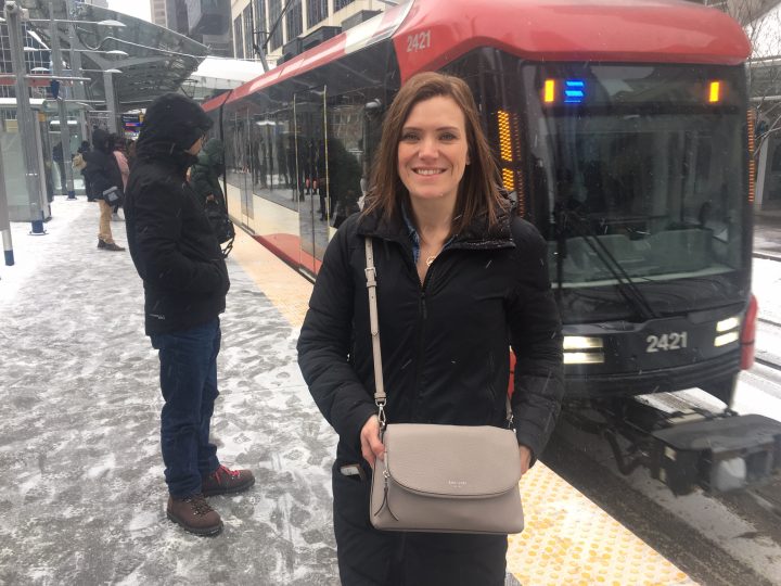 Robyn Hammer was reunited with her Kate Spade purse she left on the train after Calgary Transit employees tracked her down.