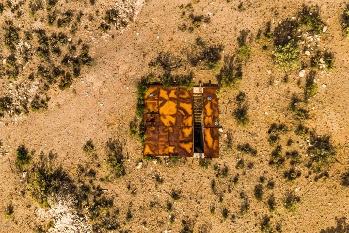 A Titan II missile complex is shown from above.