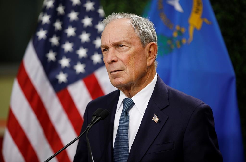 In this Feb. 26, 2019, file photo, former New York City Mayor Michael Bloomberg speaks at a news conference at a gun control advocacy event in Las Vegas. (AP Photo/John Locher, File)