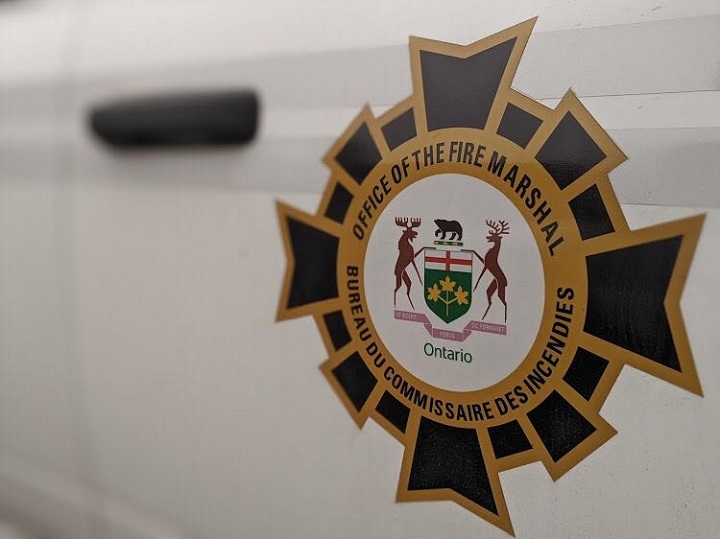 A file photo of the logo for the Office of the Fire Marshal for Ontario.