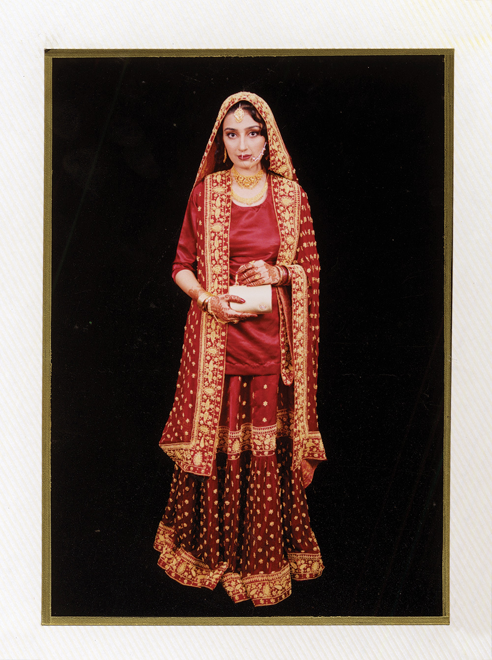 A photo of Samra Zafar from her wedding. She was 16.