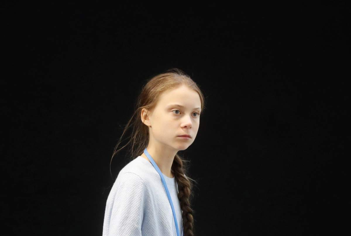 Swedish environmental activist Greta Thunberg arrives for a press conference in the framework of COP25 UN Climate Change Conference in Madrid, Spain on Dec. 9, 2019.