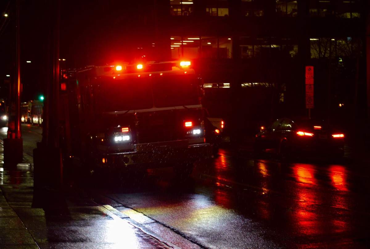 The man rescued from the sewer was assessed by paramedics and taken to hospital for further assessments, according to the district fire chief.