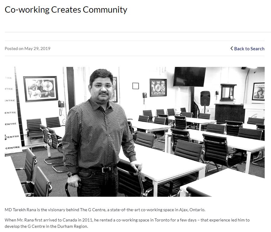An image take from a story published May 29, 2019 about Ajax real-estate developer MD Tarekh Rana.