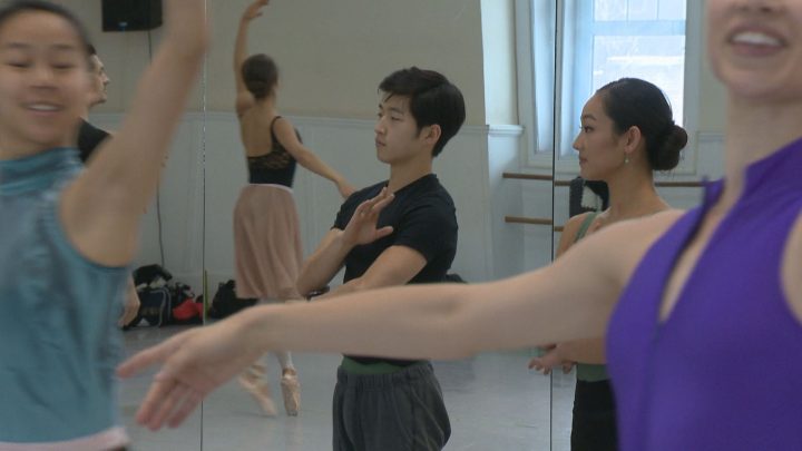 Dancers rehearse for “The Nutcracker.”