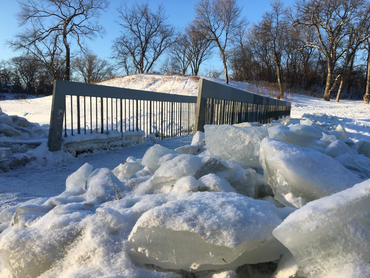 The bridge at Omand's Creek.