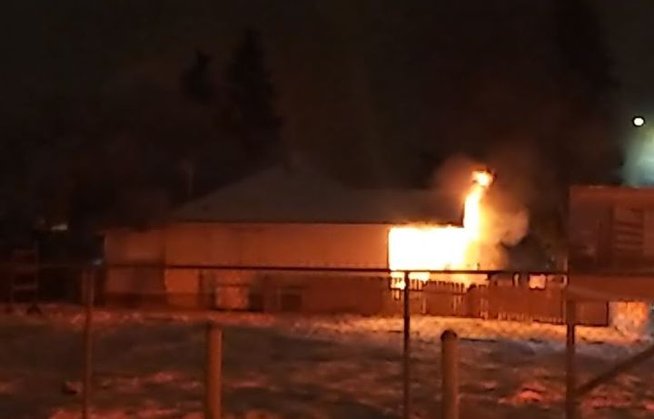 A spokesperson for Edmonton Fire Rescue Services told Global News that multiple units were called to a fire at a home in the area of 112 Avenue and 86 Street on Monday night.
