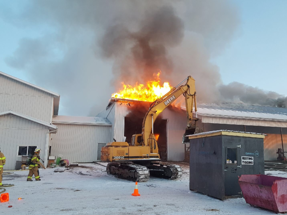 Crews responded to a fire in Parkland County on Tuesday, Dec. 17, 2019.