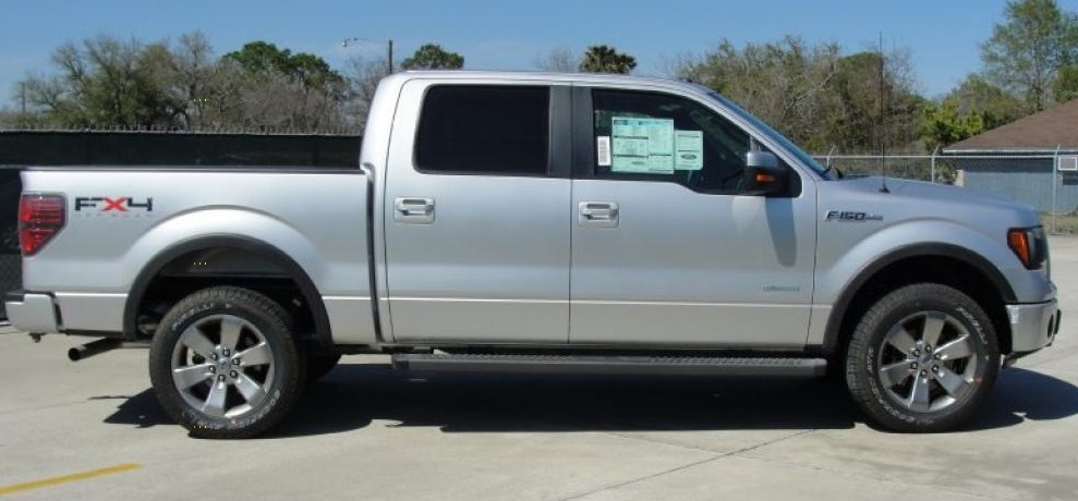 A file photo of a silver 2011 Ford F150.