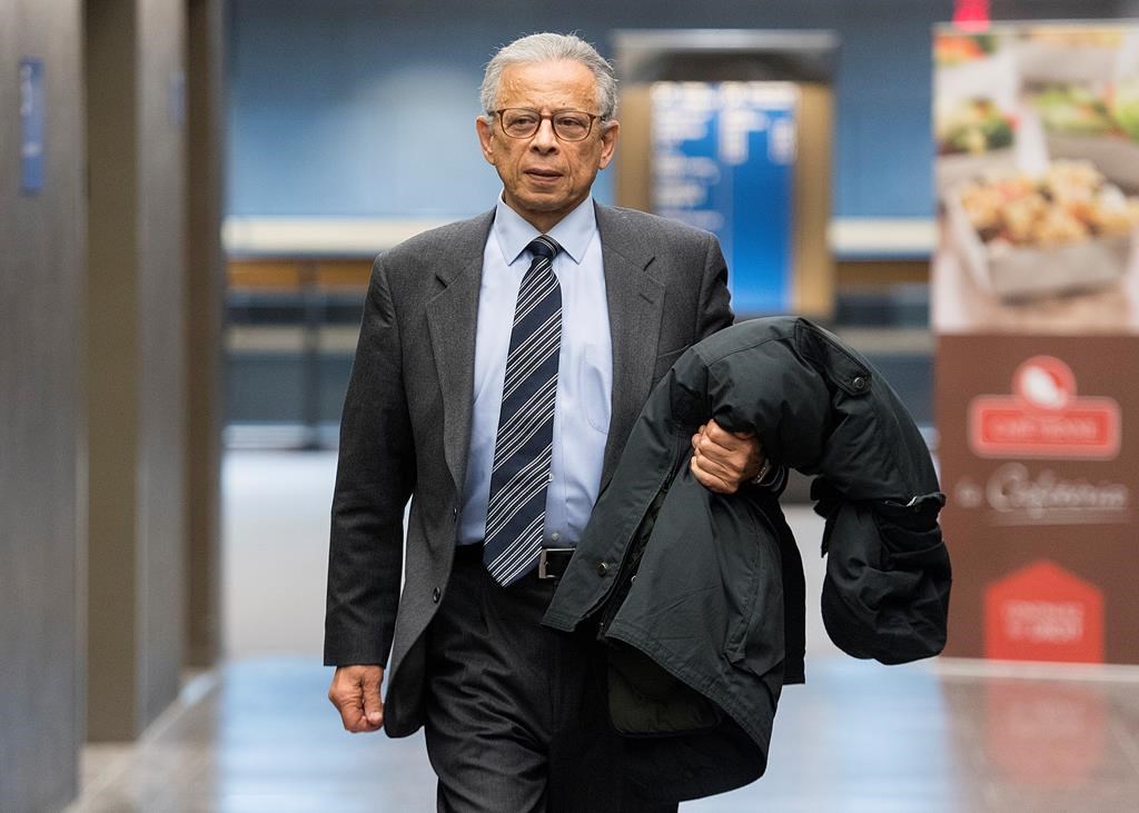 Former SNC-Lavalin vice-president Sami Bebawi is shown at the courthouse in Montreal in  2019. THE CANADIAN PRESS/Graham Hughes