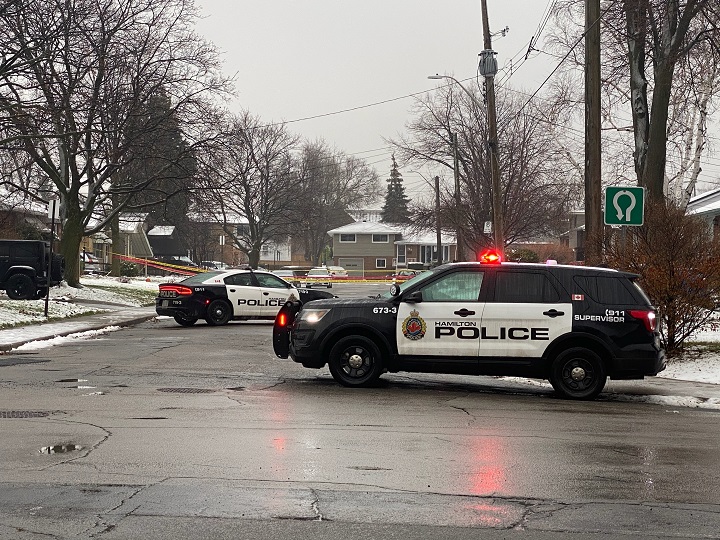 Hamilton police on scene at West 4th Street.