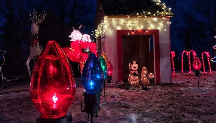 Local families, businesses and organizations helped decorate holiday light displays at River Park Campground in Weyburn, Sask.
