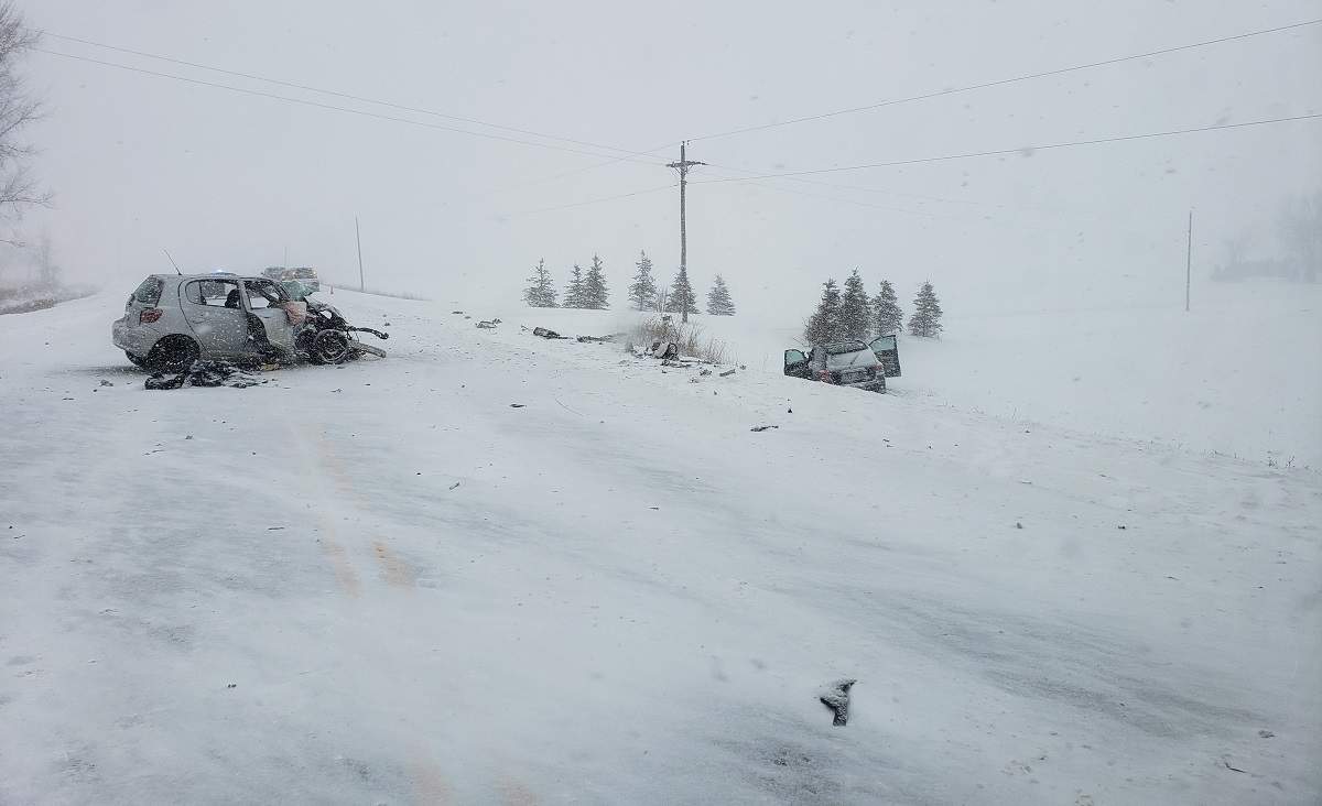 A stretch of Hwy. 6 north of Arthur has been closed for a collision investigation. 