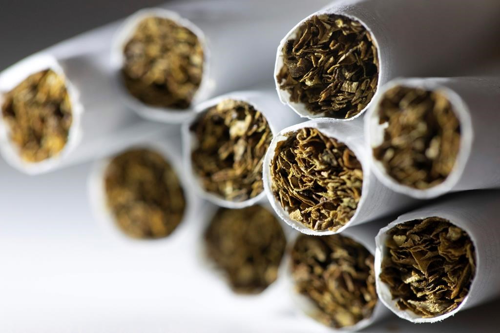 This Tuesday, Dec. 17, 2019 photo shows a group of cigarettes in New York.