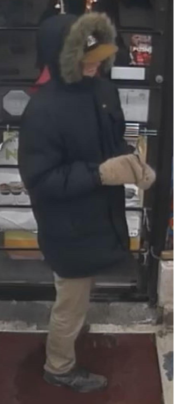 Peterborough police are looking to identify this man, one of two following a reported convenience store robbery on Dec. 12.
