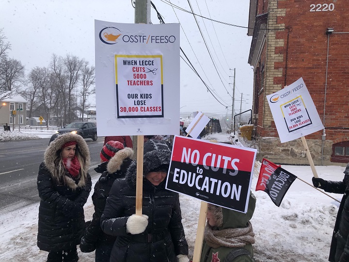 Ontario high school teachers from 10 boards hit picket lines for 3rd job action - image