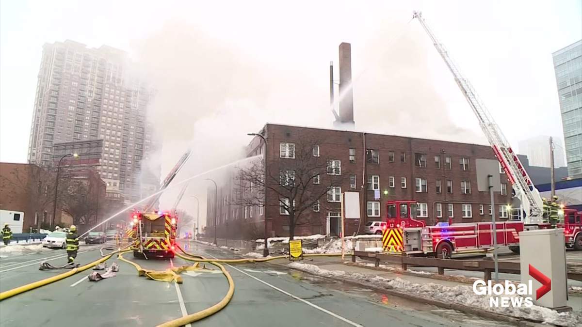 A four-alarm blaze that tore through a hotel apartment building in Minneapolis left 250 homeless on Dec. 25, 2019.