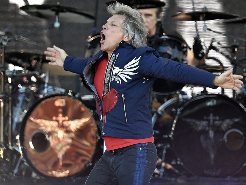 Jon Bon Jovi of U.S. rock band Bon Jovi performs on stage during the ‘This House is Not for Sale’ concert tour at Letzigrund Stadium in Zurich, Switzerland, on July 10, 2019.
