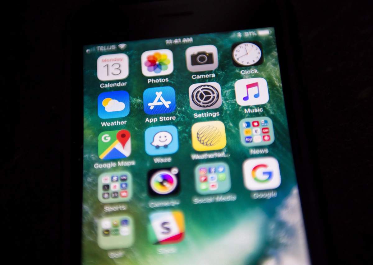 A cellphone seen in an undated file photo.