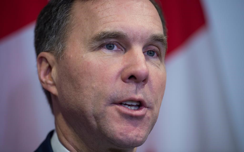 Finance Minister Bill Morneau is seen during a media availability in downtown Vancouver, B.C., Wednesday, January 15, 2020.