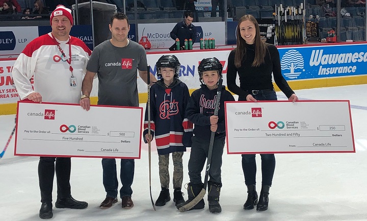 Stem cell recipients from Regina Lincoln Honoway, 7, and Vonn Choneyko, 10.