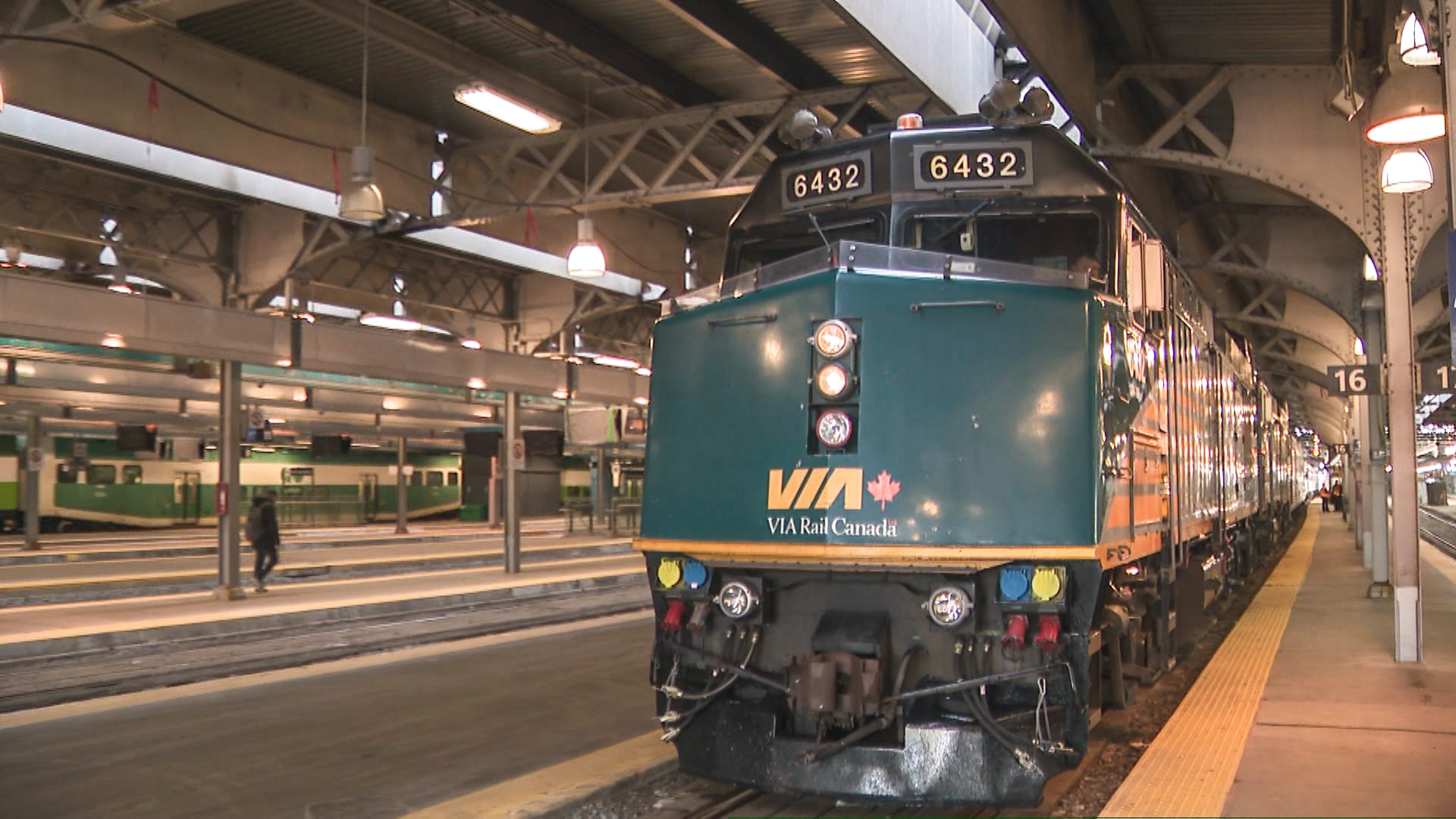 The Canadian departs from Toronto