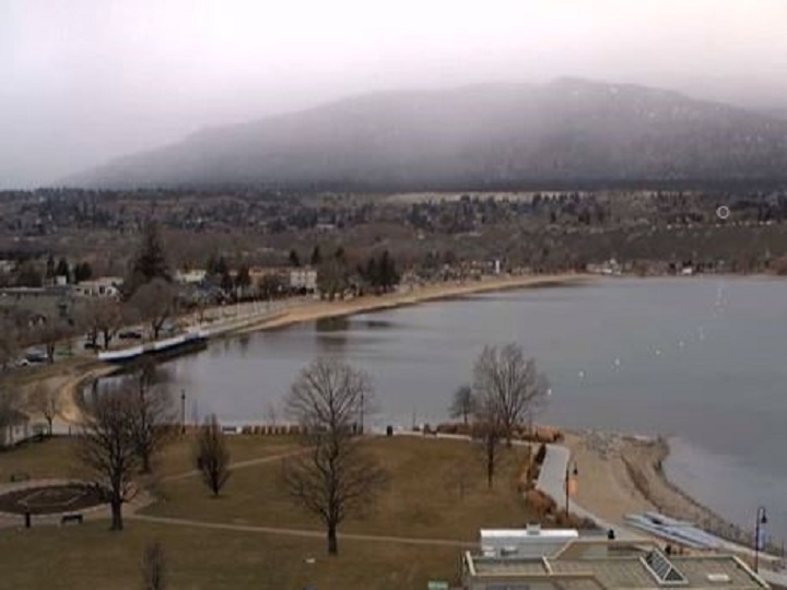 Weather conditions in Penticton at 10:30 a.m., on Tuesday morning.