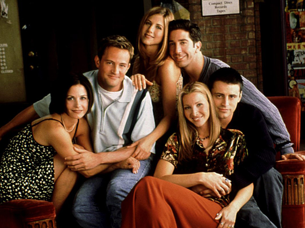 'Friends' cast (L-R):, Courteney Cox, Matthew Perry, Jennifer Aniston, David Schwimmer, Lisa Kudrow and Matt LeBlanc in 2000.