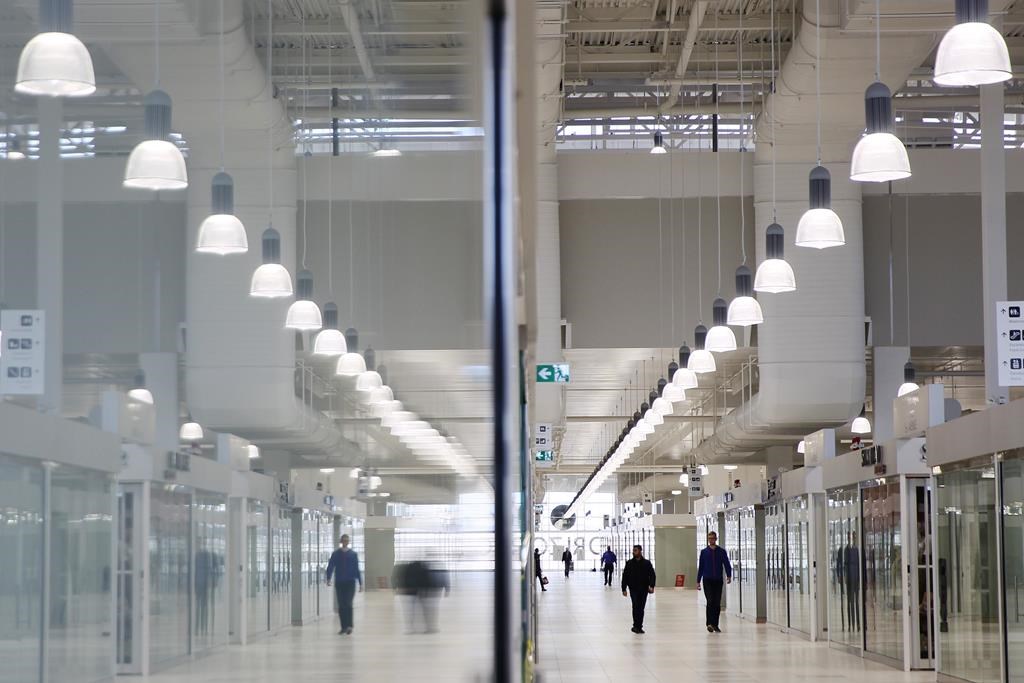 A few shoppers browse the sprawling New Horizon Mall in Calgary on Tuesday, March 19, 2019.