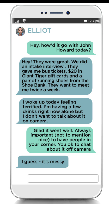 Elliot, an alcoholic, asked his parole officer for help. She sent him back to prison - image